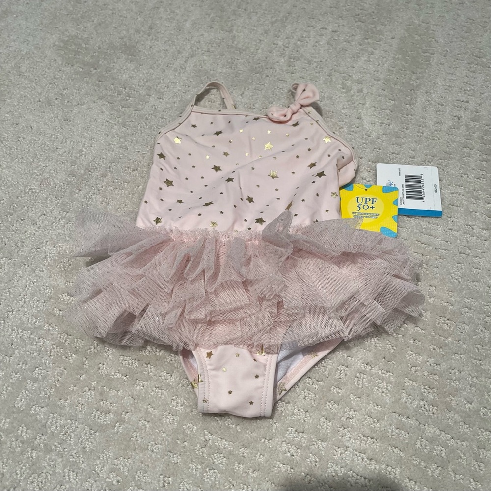 Little Me 18-24 moths bathing‎ sit stars frilly ballerina style